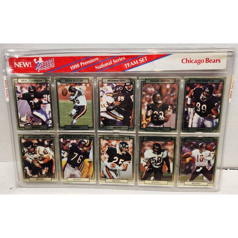 Action Packed 1990 Chicago Bears Team Set -‎ NEW - Factory Sealed